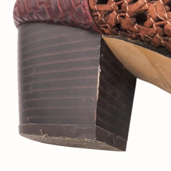 Coconuts By Matisse Caught Up Woven Leather Perforated Western Style Boots 7.5 - Picture 13 of 14